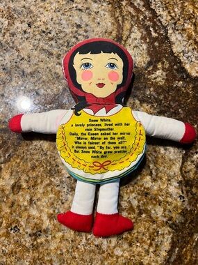 Snow White Storybook Cloth Doll - Red, Yellow, White